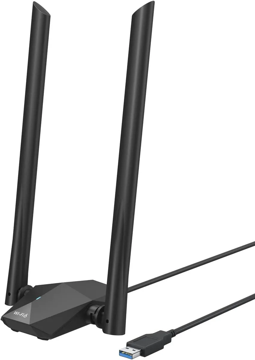 GCROWN GCROWN AX1800 USB Wi-Fi adapter 5GHz 1201Mbps 2.4GHz 574Mbps dual antennas — product photo