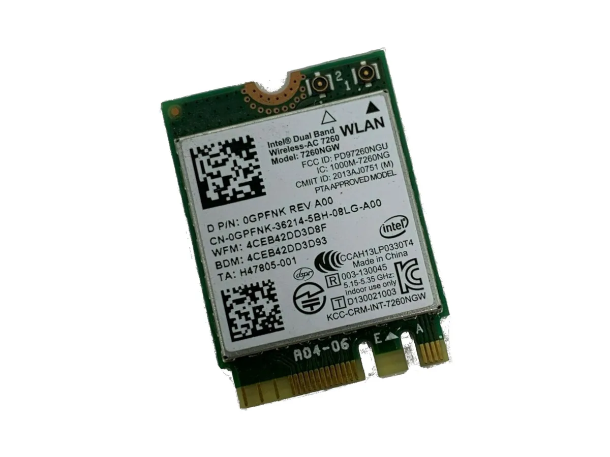DELL DELL Intel 7260 Bluetooth 4.0 M.2 Wi-Fi adapter — product photo