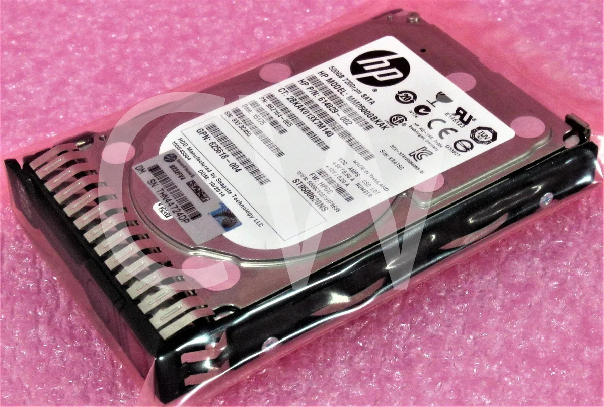 HP HP MM0500GBAK 500GB 7200RPM 2.5" SATA internal hard drive with caddy — product photo