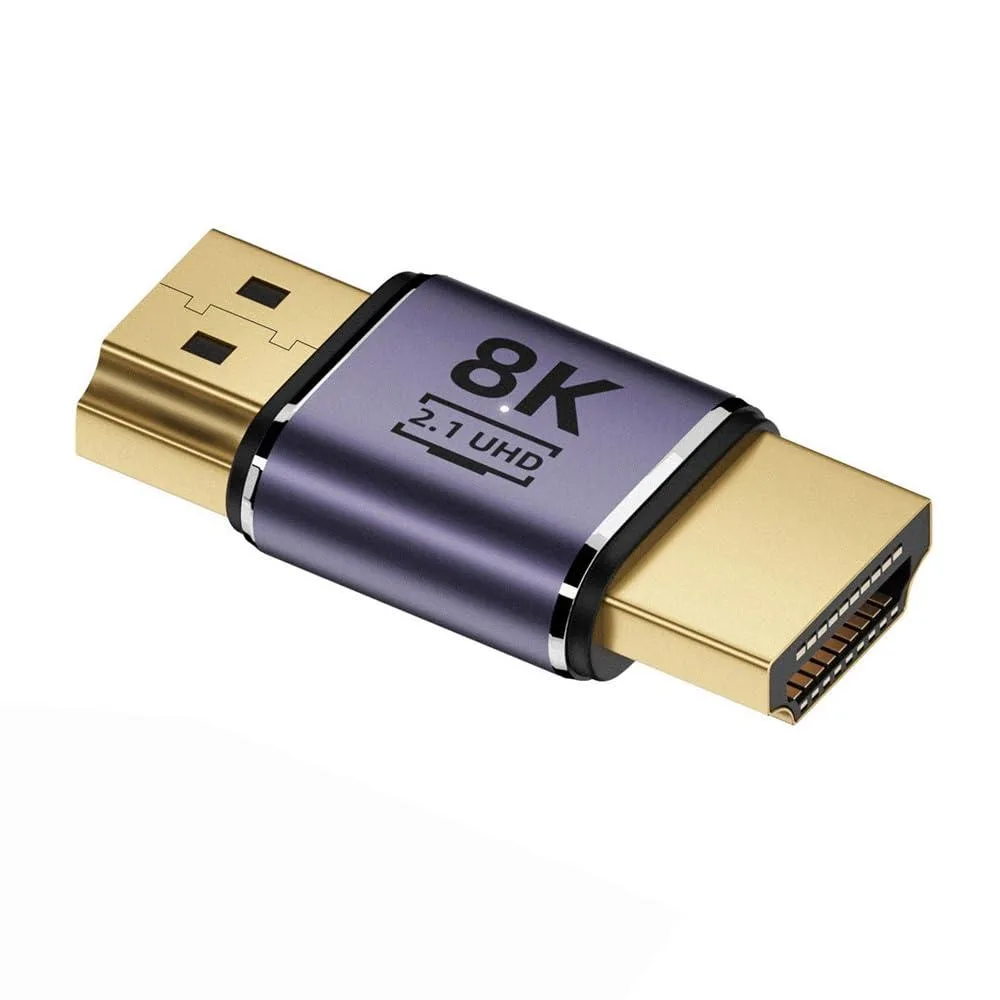 LORDWORLD LORDWORLD HDMI 2.1 Male-to-Male 8K 60Hz Gold Adapter — product photo