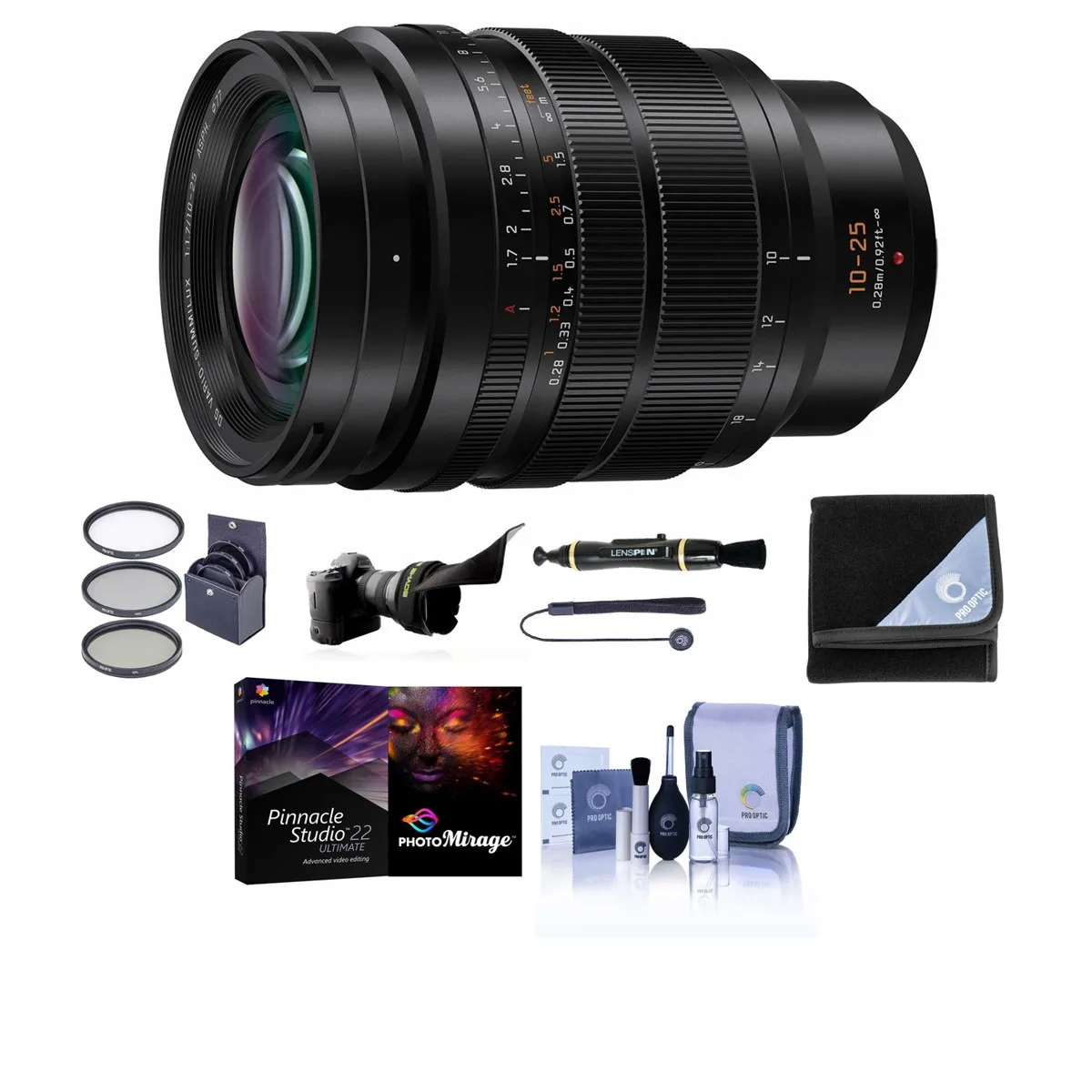 Panasonic Panasonic Lumix G Leica DG Vario-Summilux 10-25mm f/1.7 Lens with PC Accessory Kit — product photo