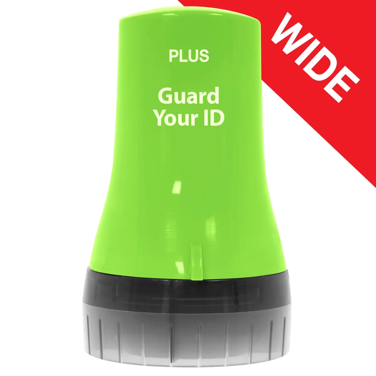 PLUS PLUS 38492 Wide Identity Theft Protection Roller Stamp, Green — product photo