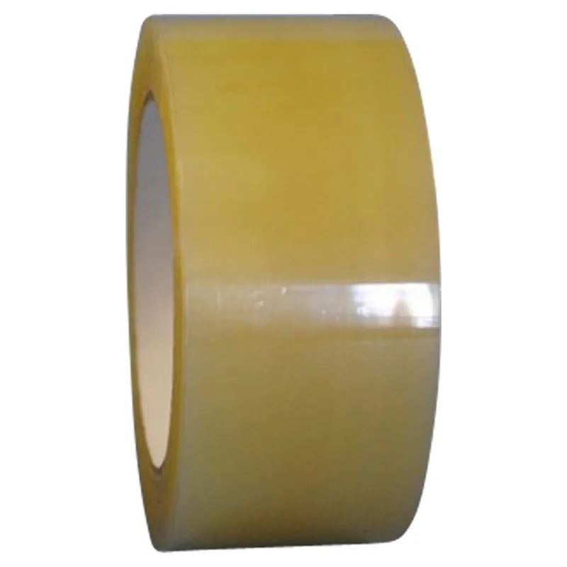 Six clear polypropylene tape rolls in a case