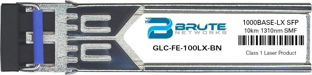Brute Networks Brute Networks GLC-FE-100LX 100BASE-LX 10km SMF 1310nm SFP transceiver — product photo