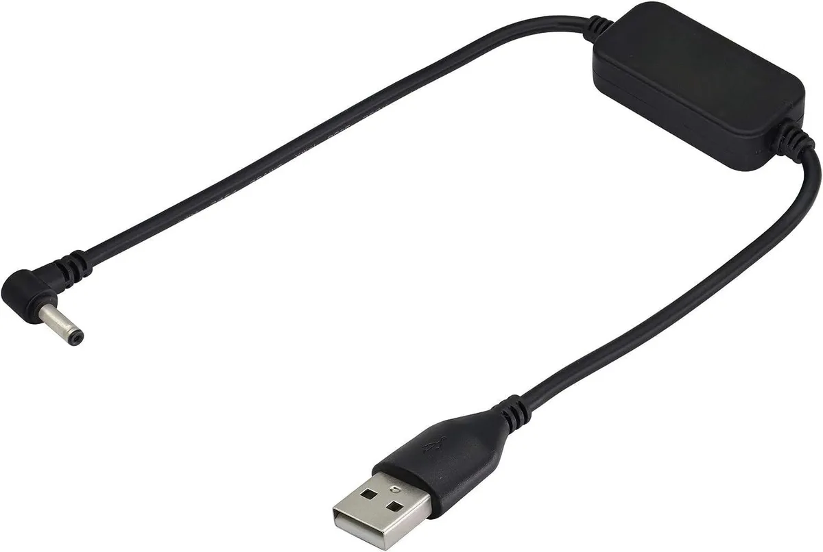 Vszerda Vszerda USB 2.0 to 90° DC 3.5×1.35mm Boost Cable 30cm — product photo