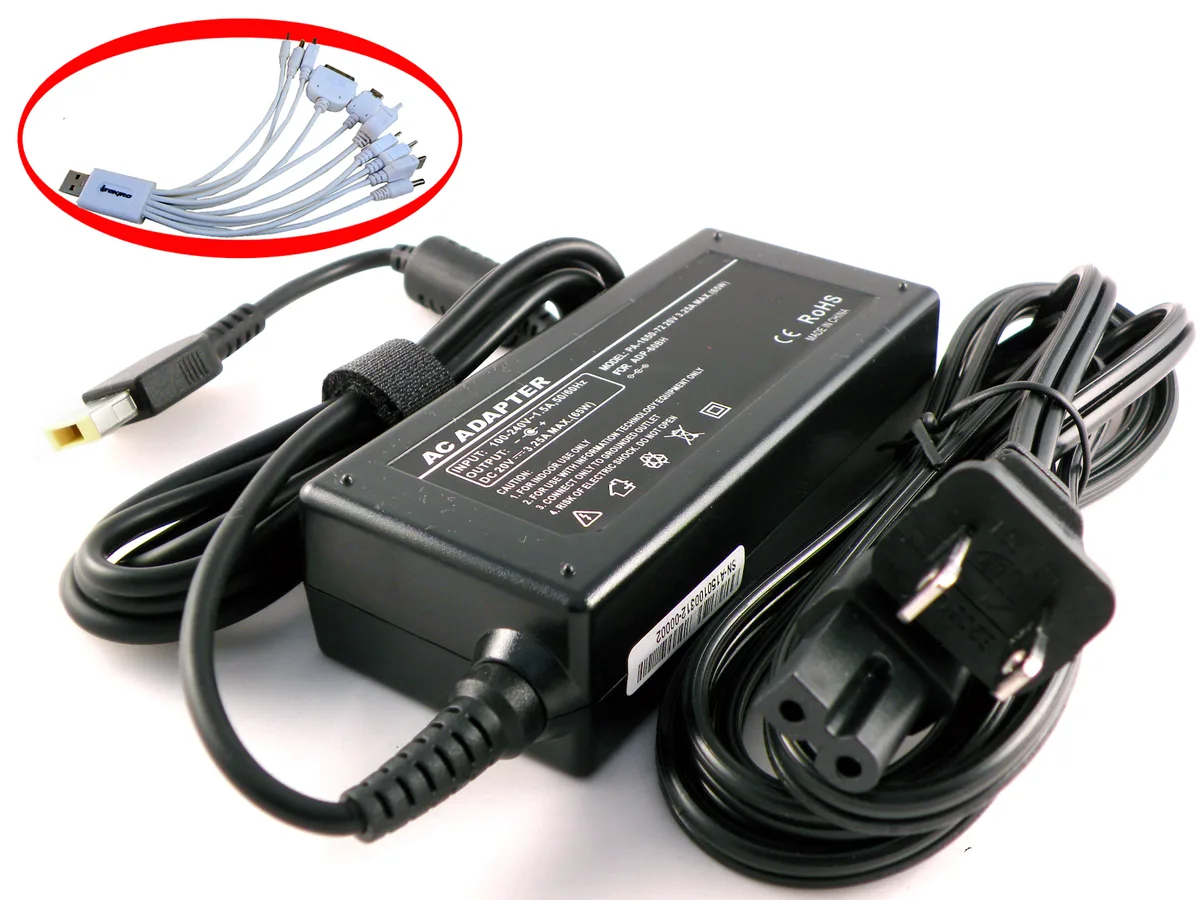 iTekiro iTekiro LN.TAC065WLNSQ.V7 65W AC Adapter Charger for Lenovo — product photo