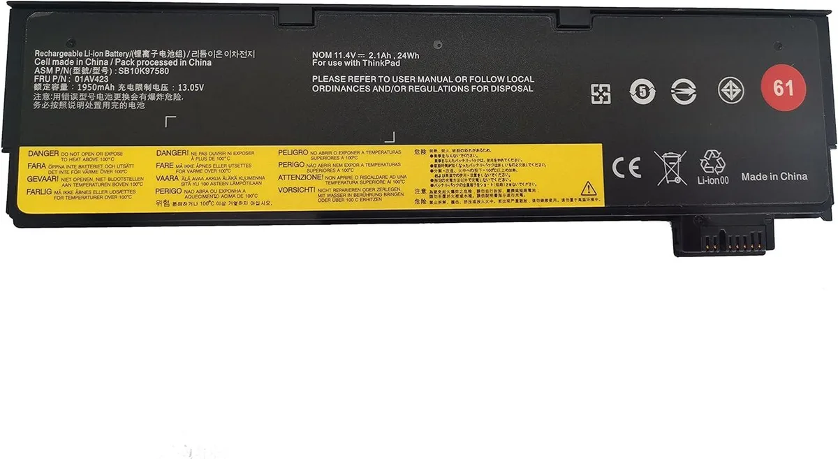 FOCUSTEC FOCUSTEC 01AV423 11.4V 24Wh 2100mAh 3-cell laptop battery — product photo