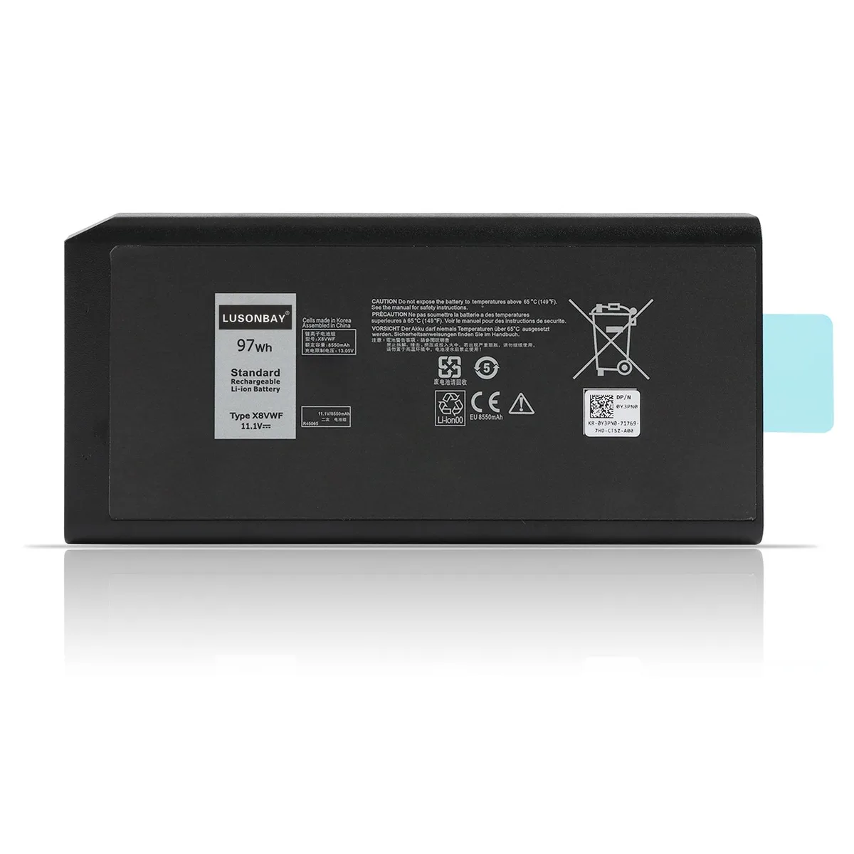 KingSener KingSener X8VWF laptop battery 11.1V 97WH for Dell Latitude 14 Rugged 5404 5414 7404 7414 — product photo