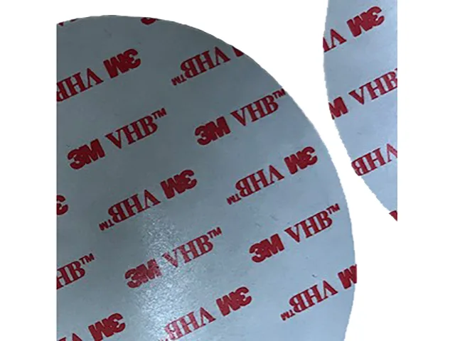 A roll of double-sided adhesive tape for payment mounts