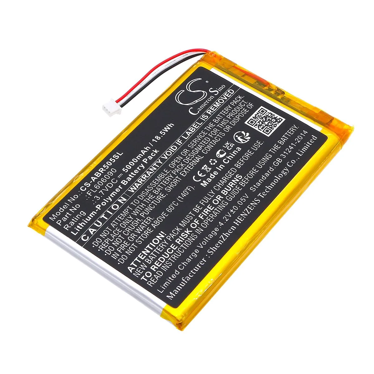  cameron sino Battery for Anbernic RG505 FL606090 5000mAh 18.5Wh 3.7V — product photo