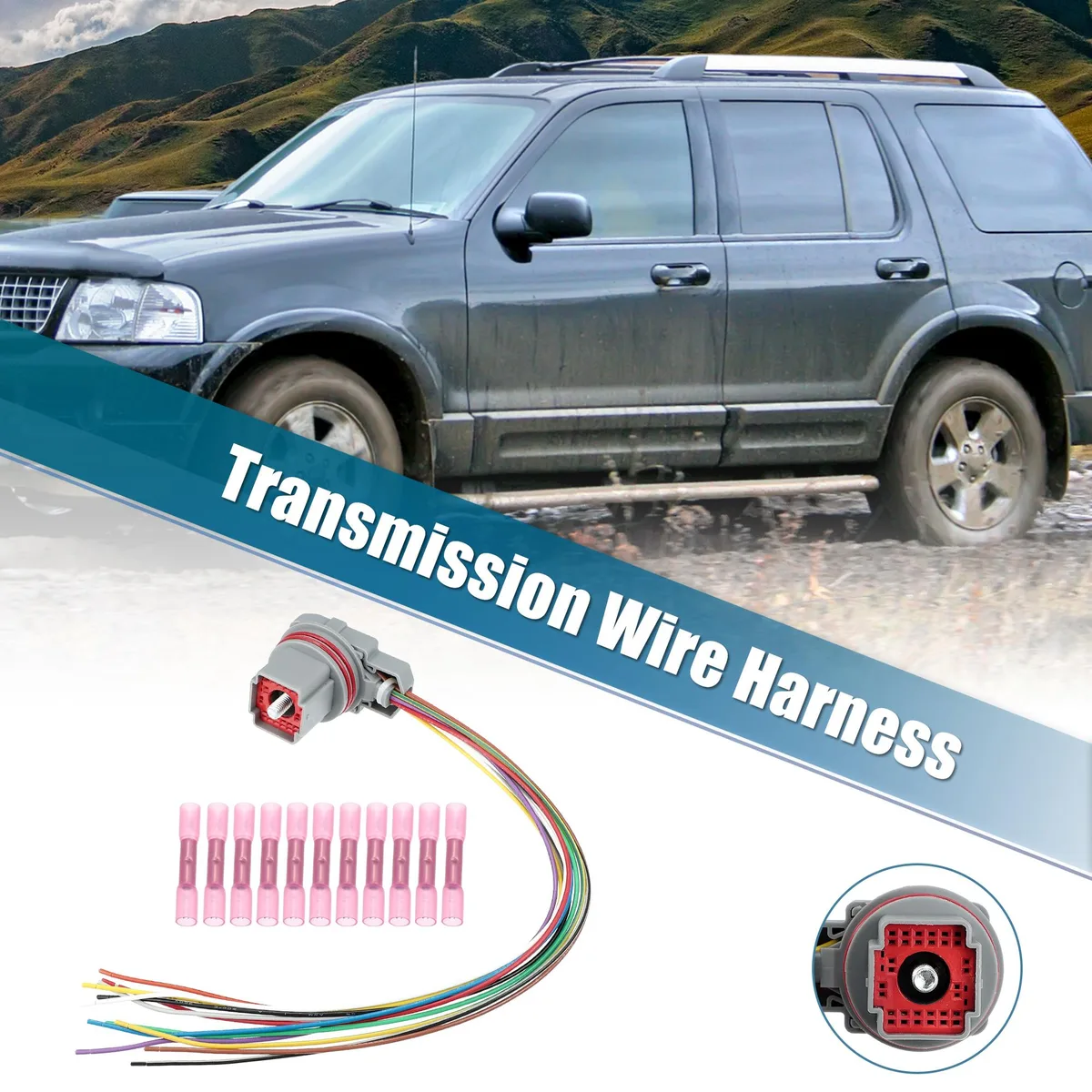 Unique-Bargains Unique-Bargains 5R55W 5R55S 5R55N Transmission Wire Harness Pigtail Plug body repair tool — product photo