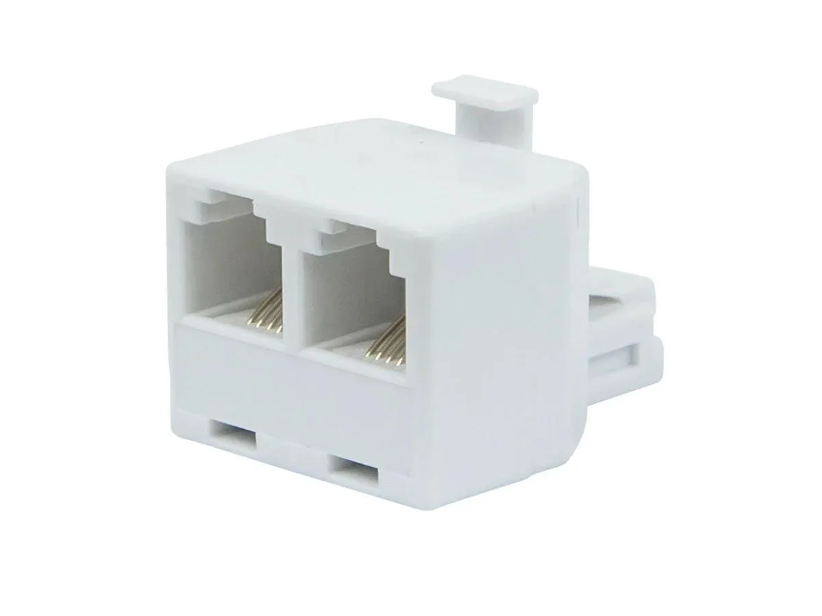 Monoprice Inc. Monoprice 107292 RJ11/RJ12 6P4C 1 Male to 2 Female T-Adapter — product photo