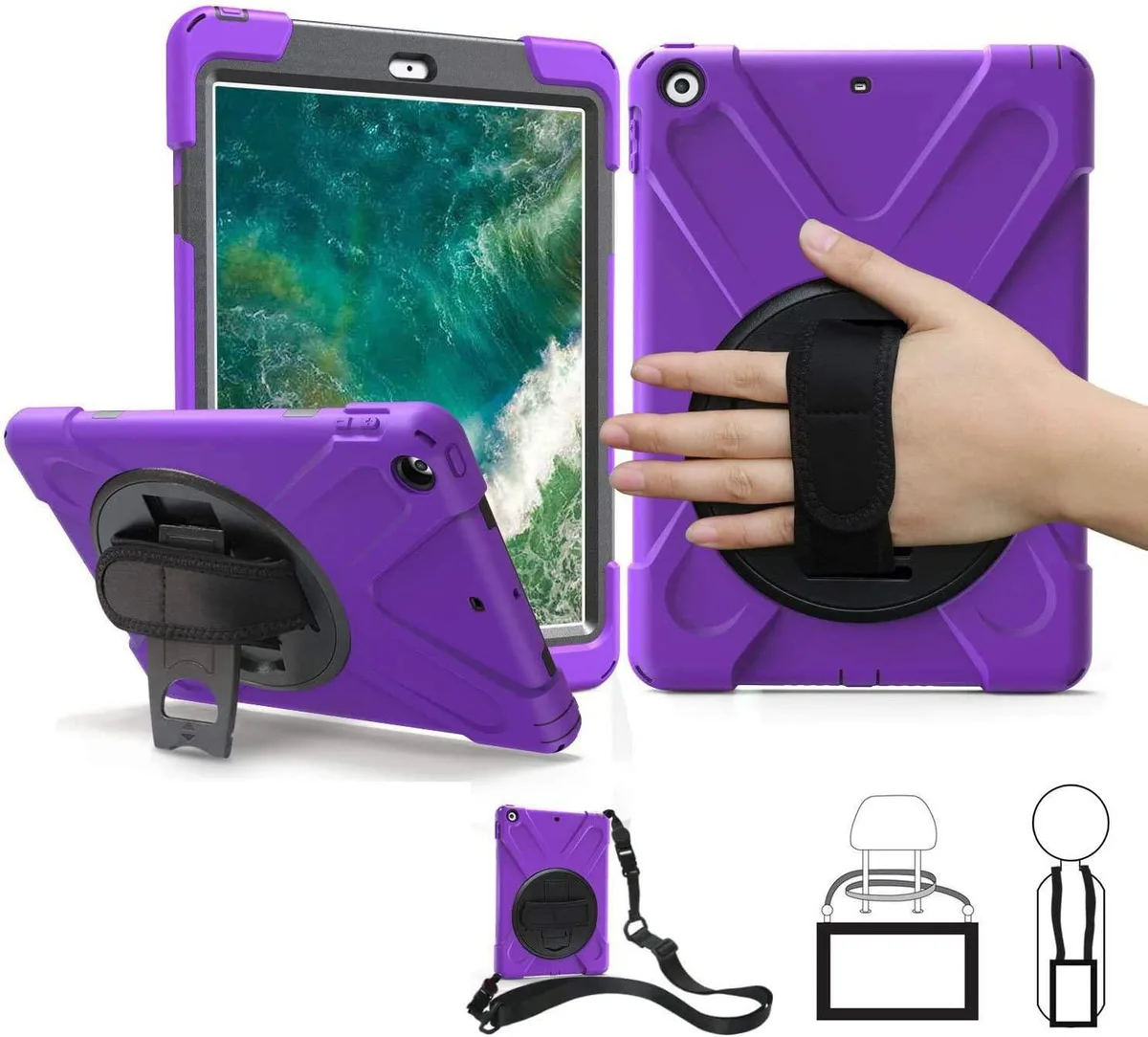 Werleo Werleo iPad Air 1st Gen 9.7 inch 2013 Case Purple A1474 A1475 A1476 — product photo