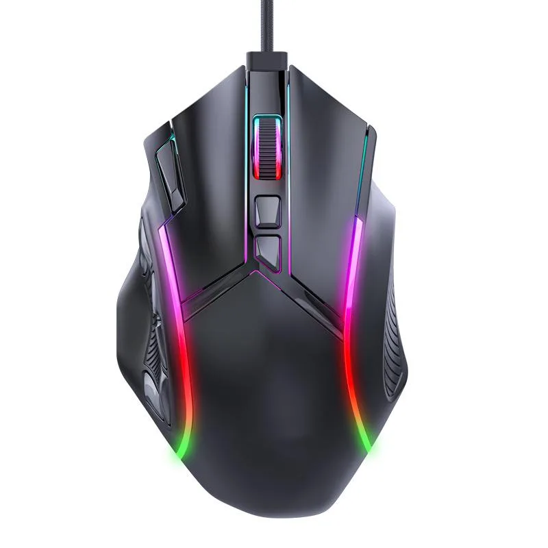 Corn Electronics Corn Electronics Gaming Mouse 12800 DPI 13 RGB 12 Buttons Black — product photo