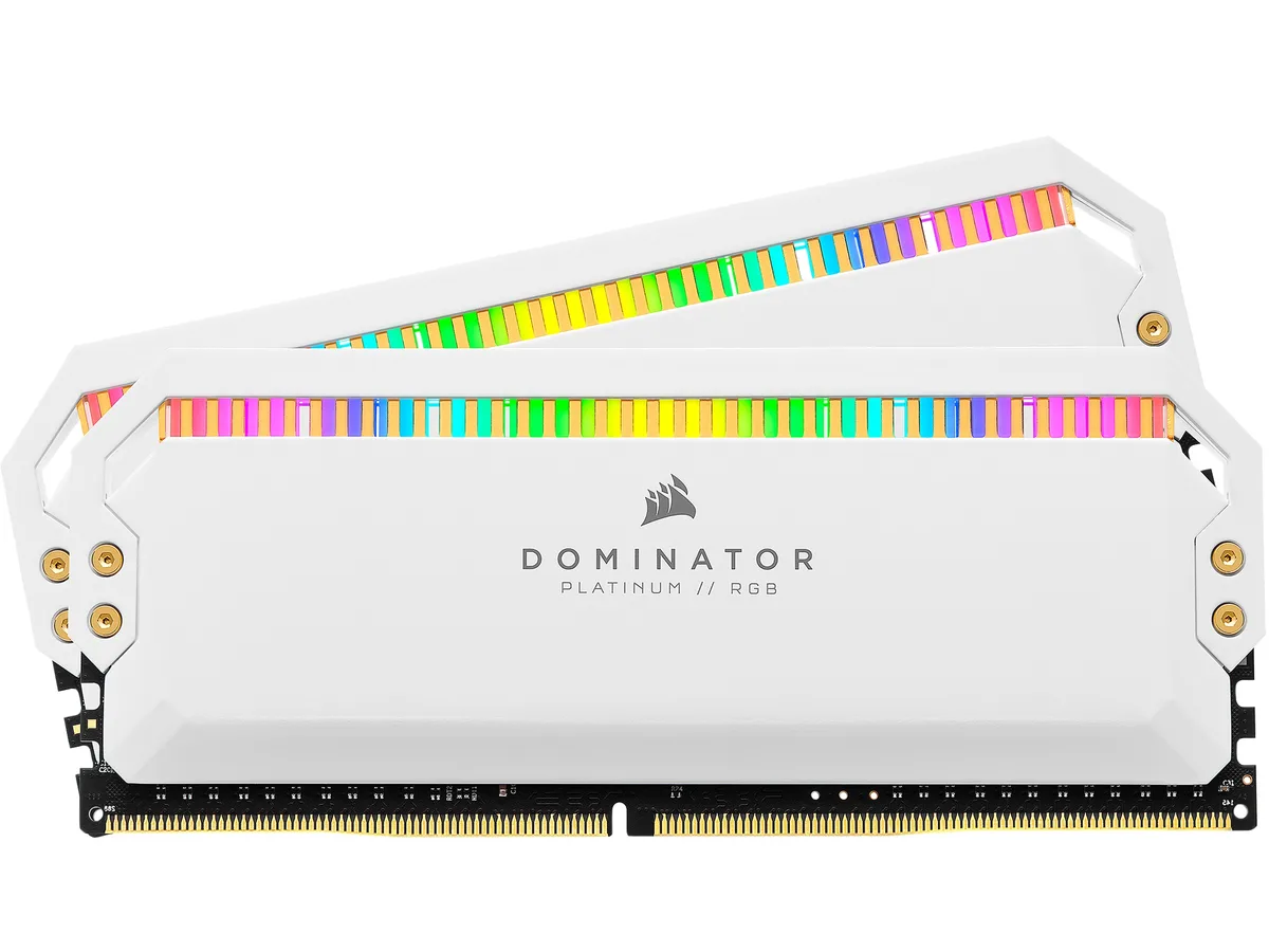 Corsair Corsair Dominator Platinum RGB CMT16GX4M2C3200C16W 16GB (2 x 8GB) DDR4 3200 CL16 White — product photo