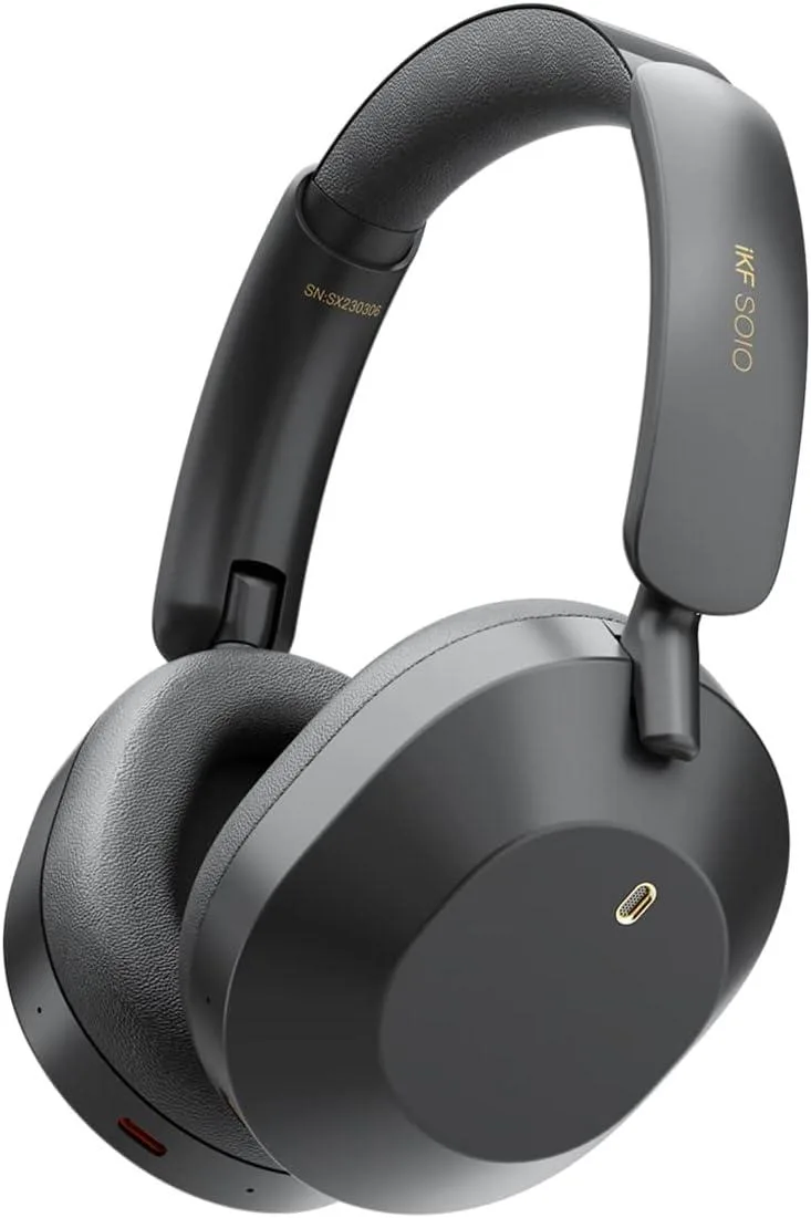 BFKK BFKK Solo Hybrid ANC Headphones Black 130H Bluetooth 5.3 — product photo