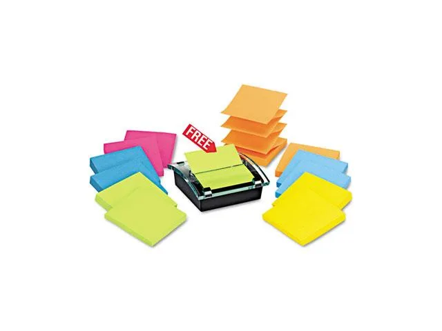 Post-it Post-it DS330-SSVA pop-up dispenser, value pack 3 x 3, office furniture — product photo