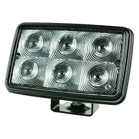 Rectangular LED spot light with bracket mount and blunt cut wires