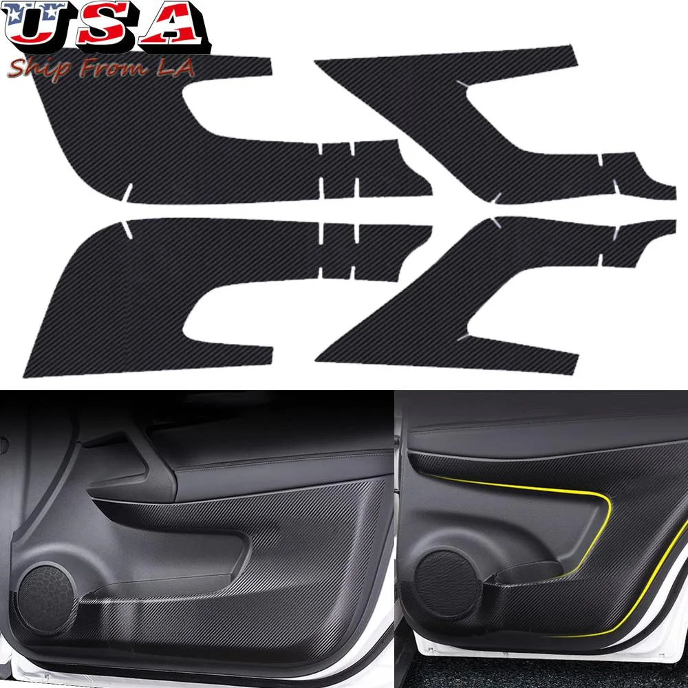 SIMPLEX TECHNOLOGY CO., LIMITED SIMPLEX TECHNOLOGY CO., LIMITED 2014-2020 Nissan Rogue Carbon Fiber Door Kick Panel 4pcs — product photo