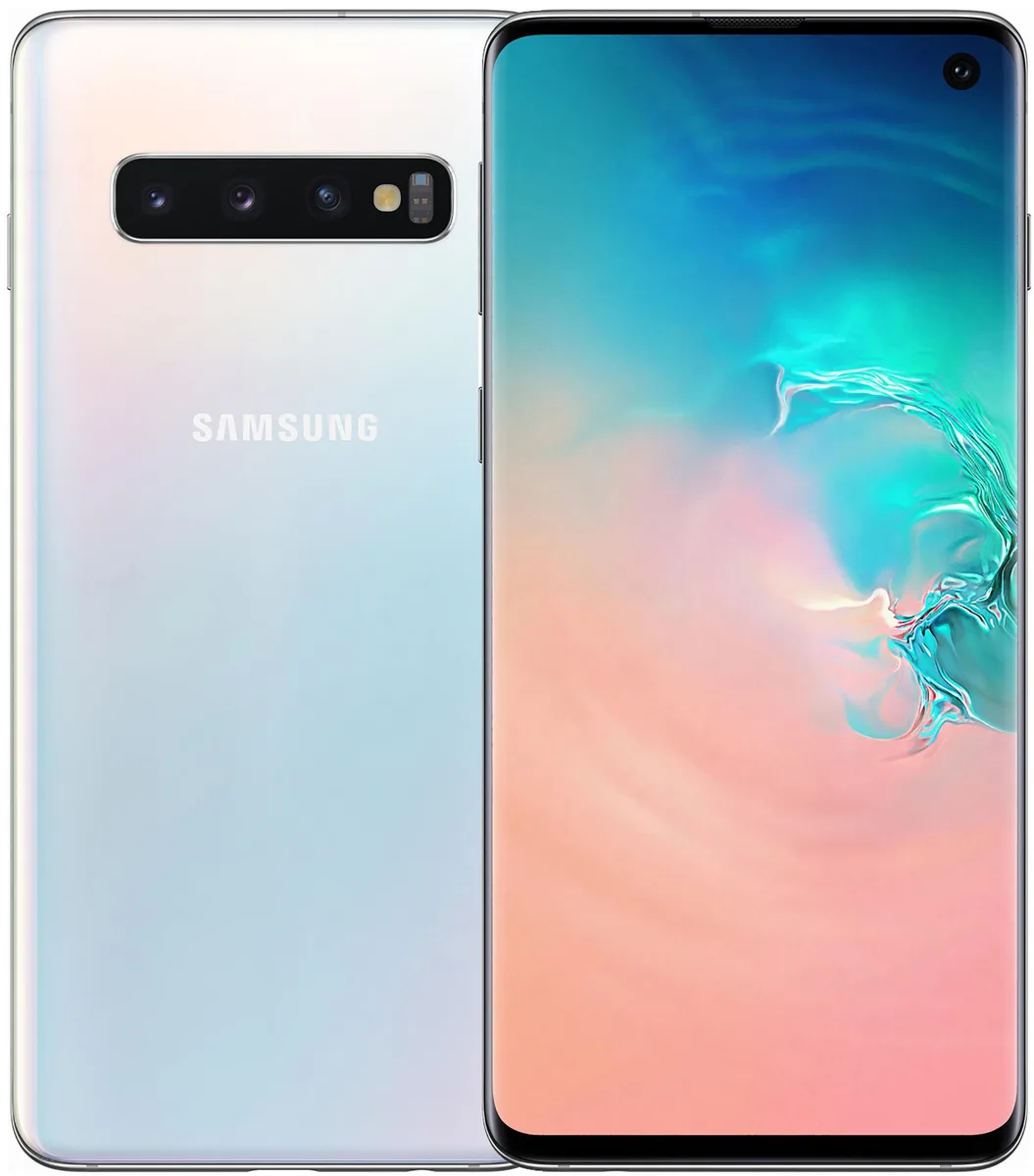 SAMSUNG SAMSUNG SM-G973-DS-PW 128GB Prism White cell phones - unlocked — product photo