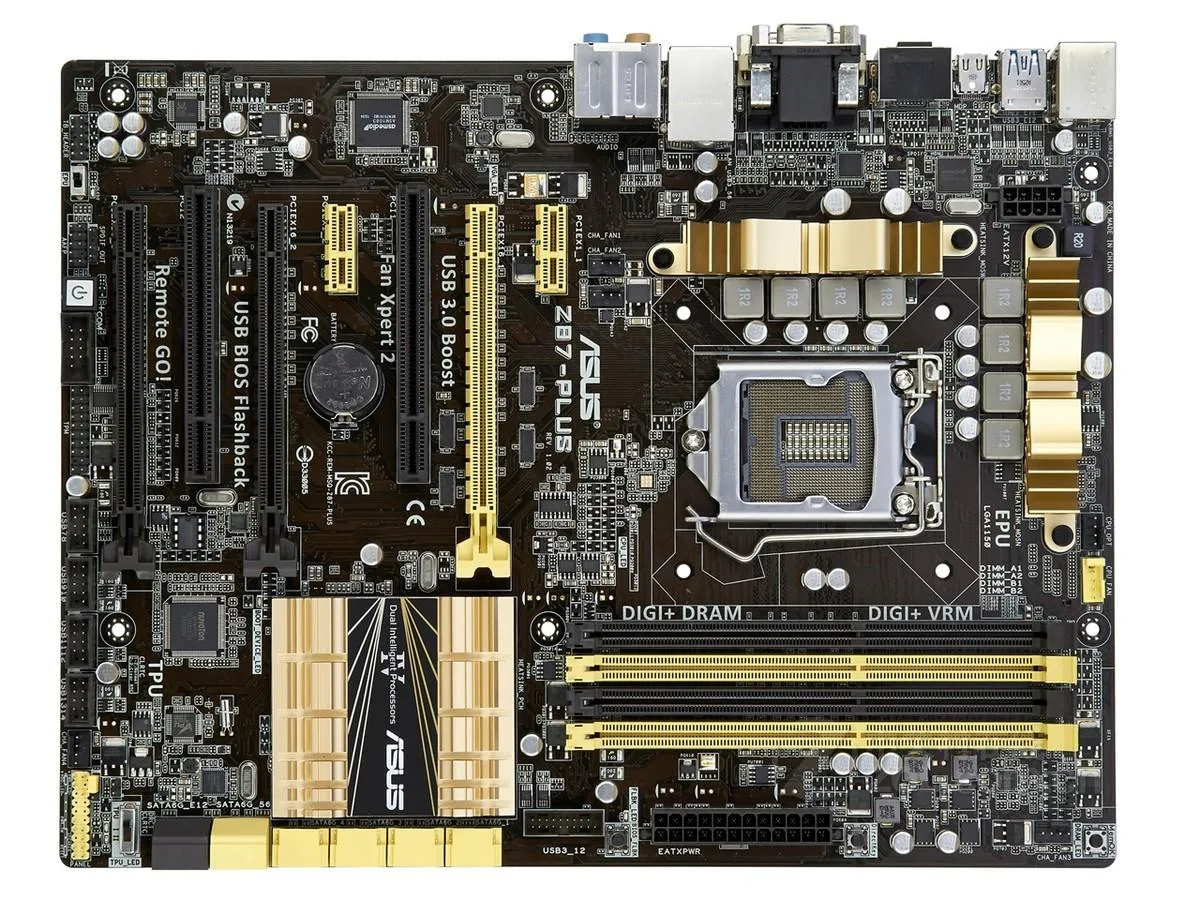 ASUS ASUS Z87-PLUS Intel Z87 DDR3 32GB ATX motherboard — product photo