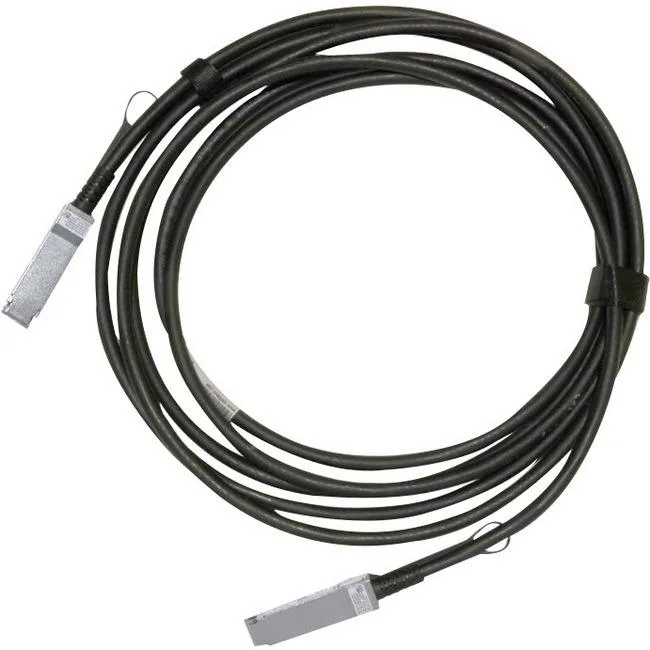 Mellanox Technologies Mellanox MCP1600-C001E30N Passive Copper Cable ETH 100GbE QSFP28 1m Black — product photo