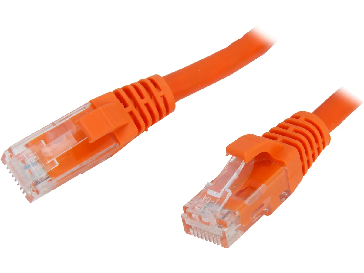 Cables To Go Cables To Go 27814 network ethernet cable Cat6 14 ft orange snagless — product photo
