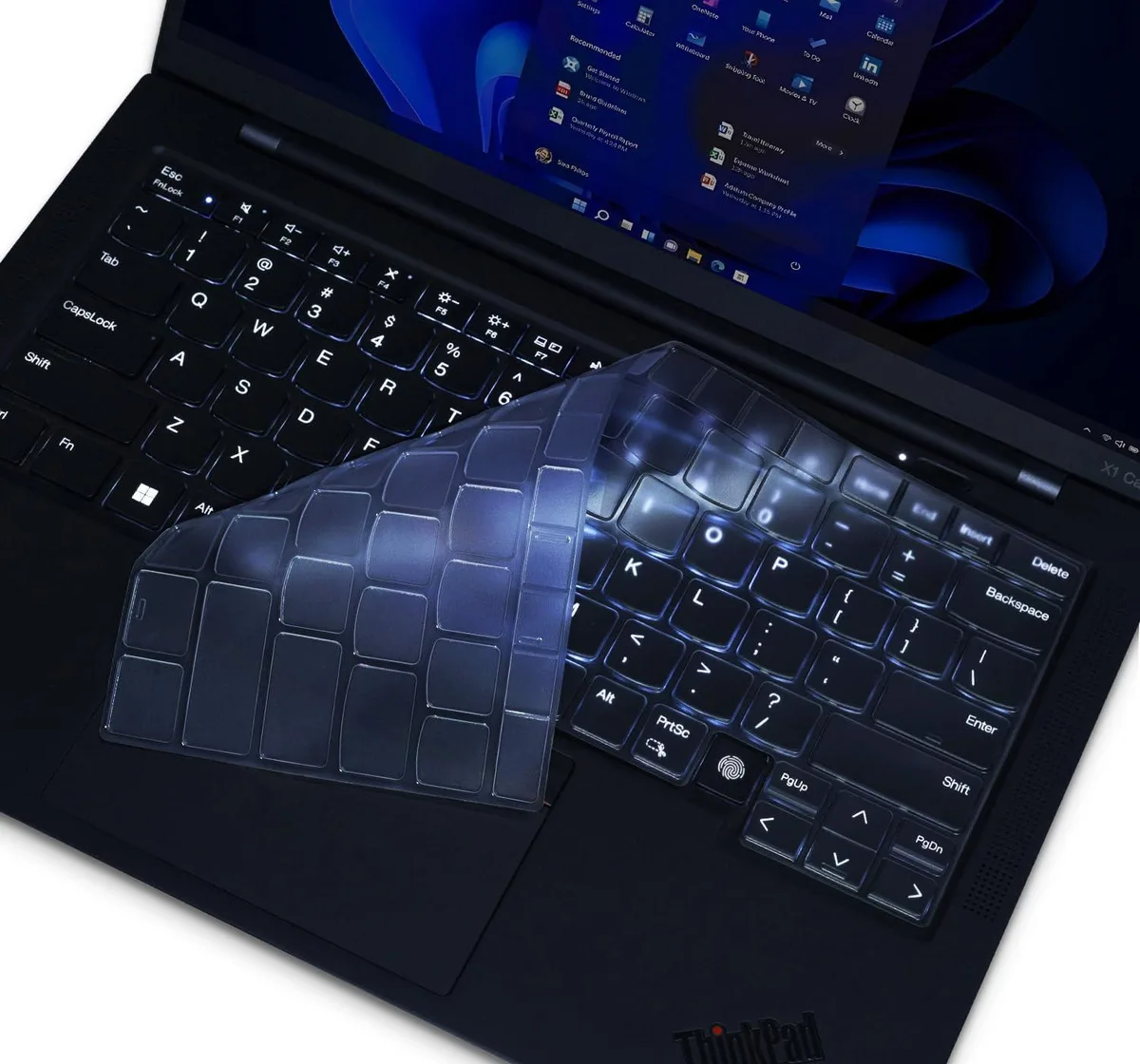  CASEDAO Keyboard Cover Skin for Lenovo ThinkPad X1 Carbon 14" Gen 12 / Gen 13 US Clear — product photo