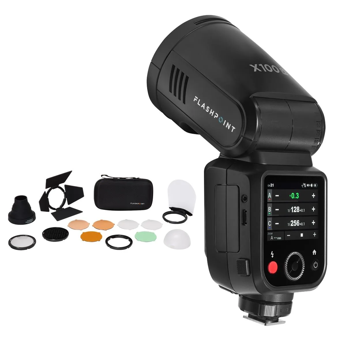 Flashpoint Brand Flashpoint X100 TTL R2 Round Head Flash Kit OM — product photo