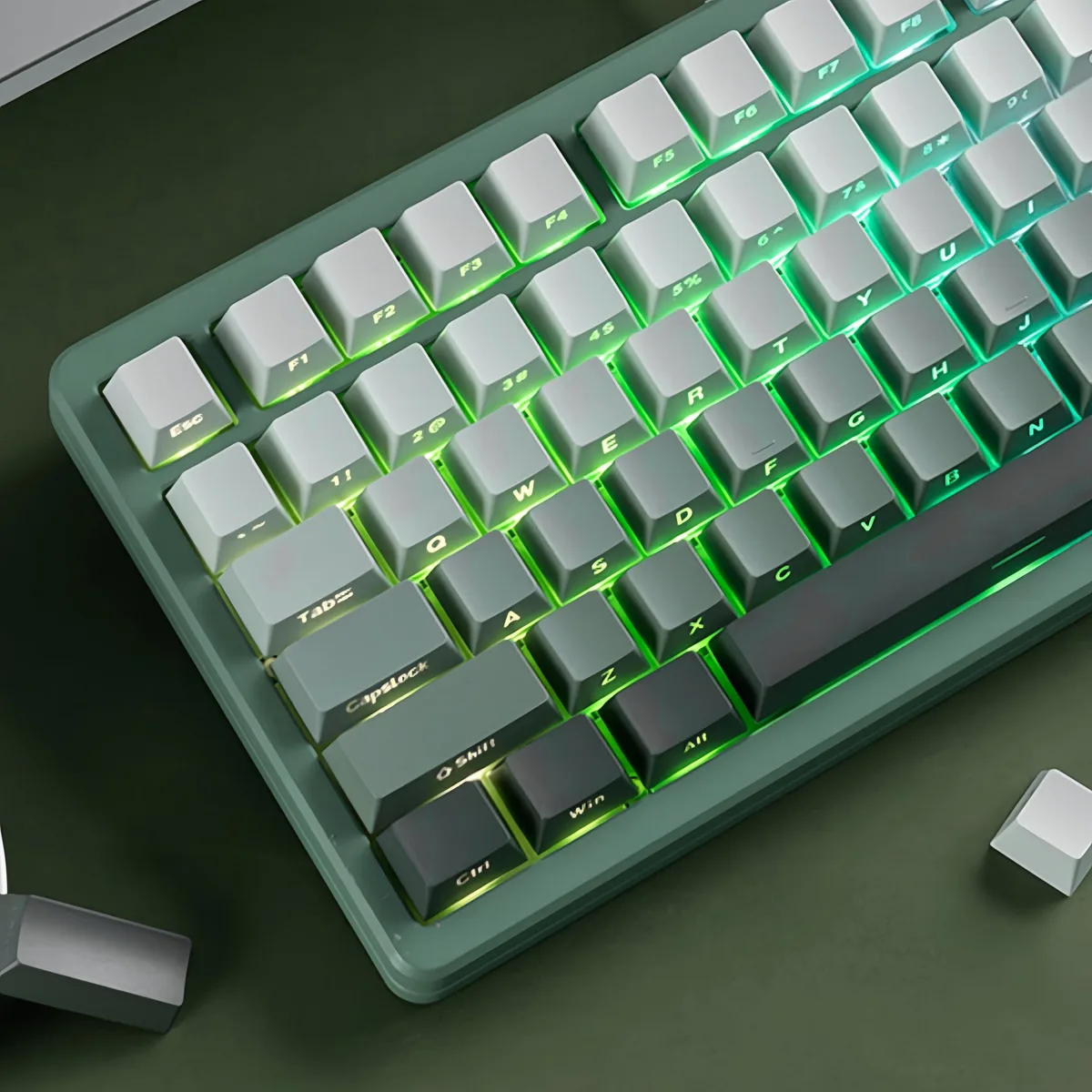Womier Womier Double Shot PBT Keycaps 135-Key Seaweed Green — product photo