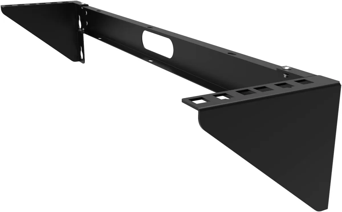 TAURKENAM TAURKENAM 2U Foldable Wall Mount Patch Panel Bracket server rack — product photo