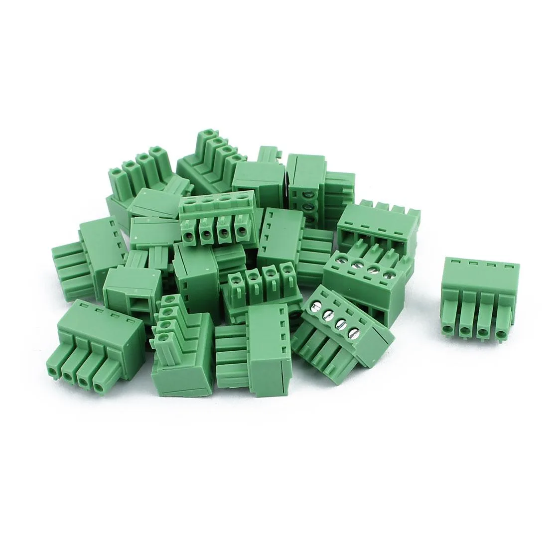 Unique-Bargains Unique-Bargains 20Pcs 300V 3.81mm 4-Pin PCB Screw Terminal Block Connector — product photo
