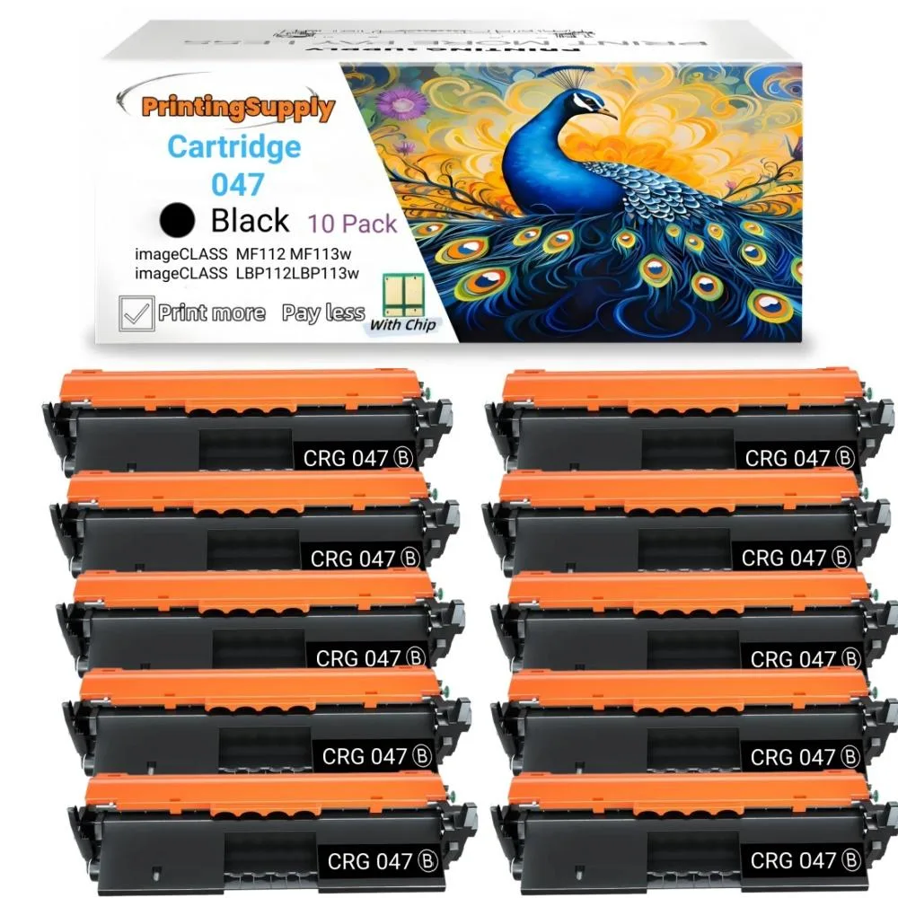 Aster Graphics Inc Aster Graphics Inc Cartridge 047 CRG-047 Black Toner Cartridge 10 Pack 1600 Pages — product photo