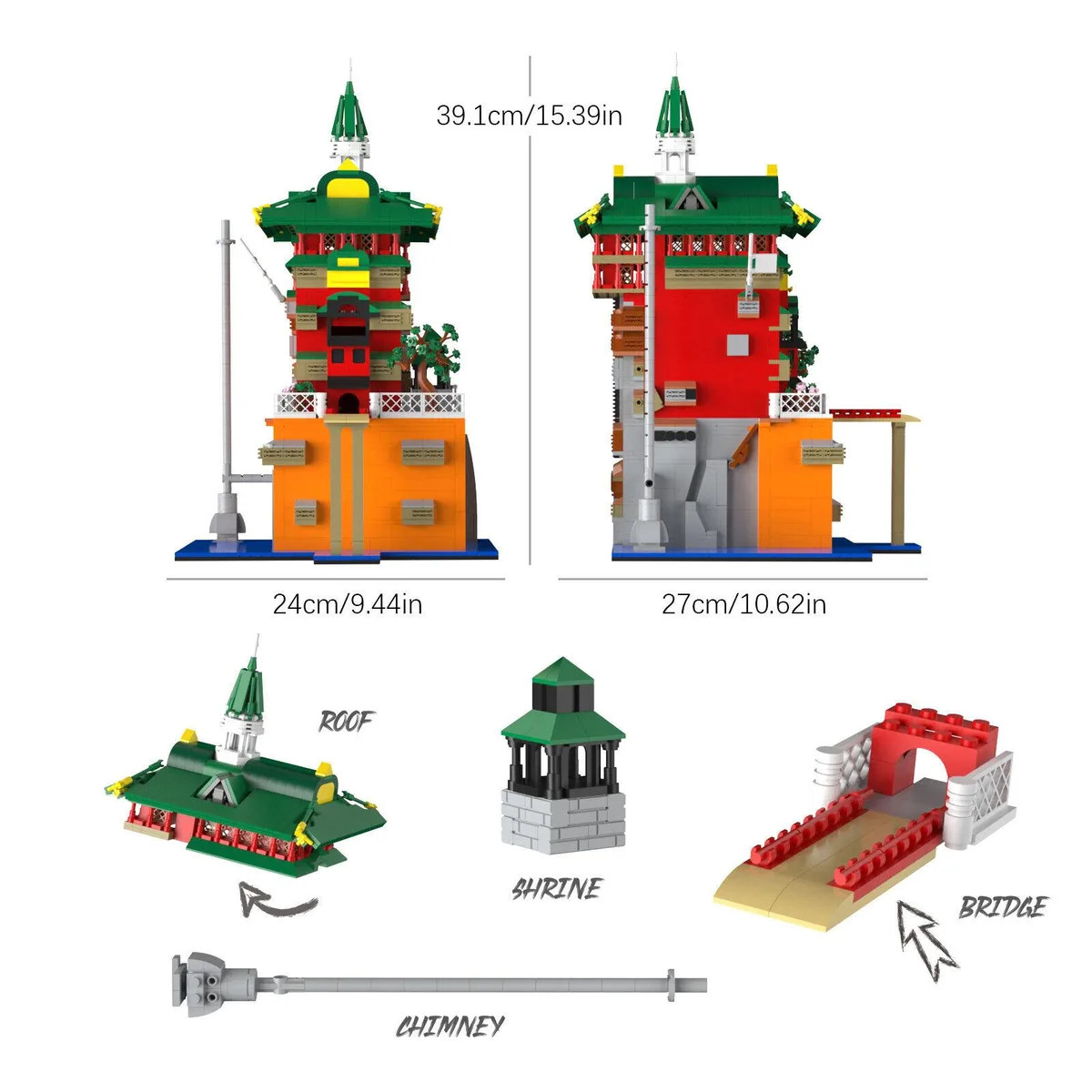 ZITIANYOUBUILD ZITIANYOUBUILD C7562 Onsen Movie Model 1674 Parts — product photo