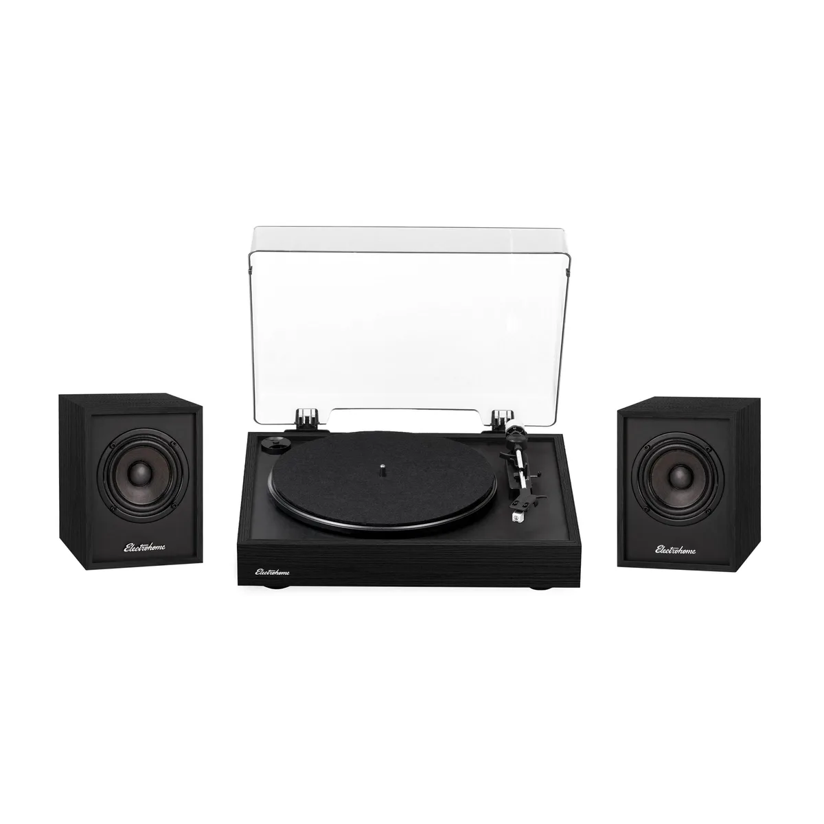 ELECTROHOME ELECTROHOME RR35BEB10B Montrose Turntable with EB10 Speakers, Black — product photo