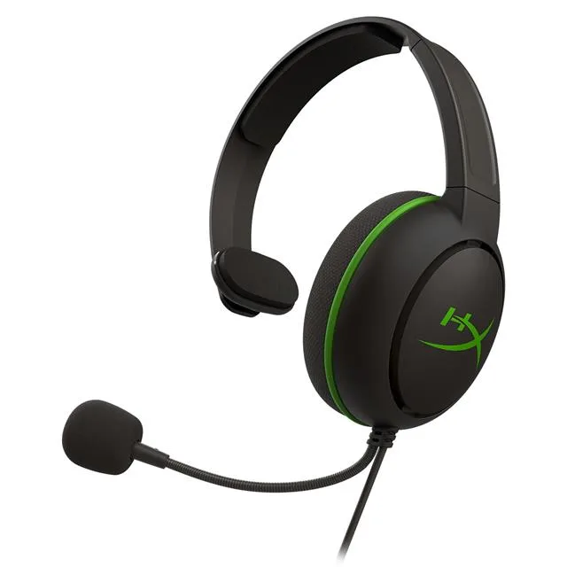 HP HP HyperX Cloud Chat Headset Black/Green 40mm 3.5mm — product photo