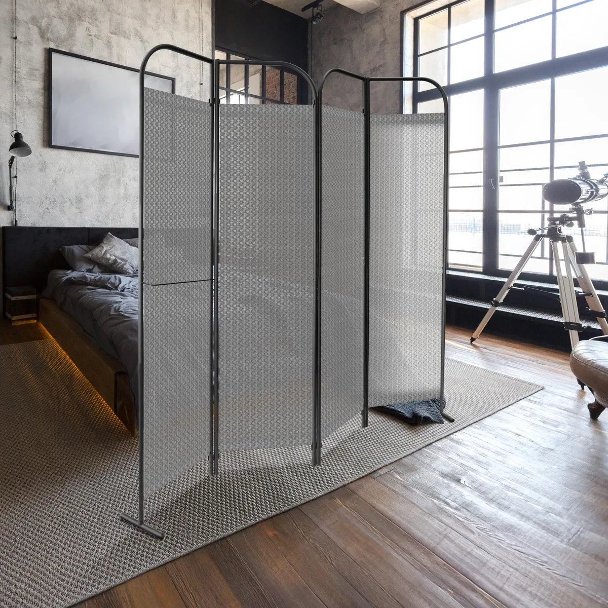 DECOLAB DECOLAB 4 Panel Room Divider 68" x 71" Jazz — product photo