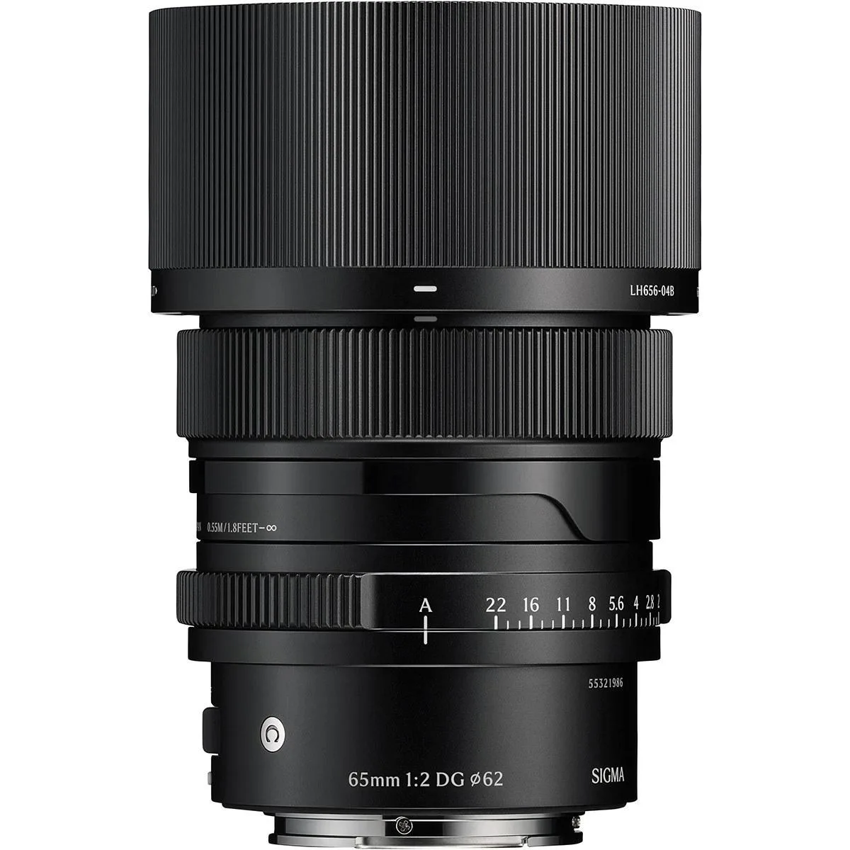 SIGMA SIGMA 65mm f/2 DG Contemporary Sony E Black camera lens — product photo