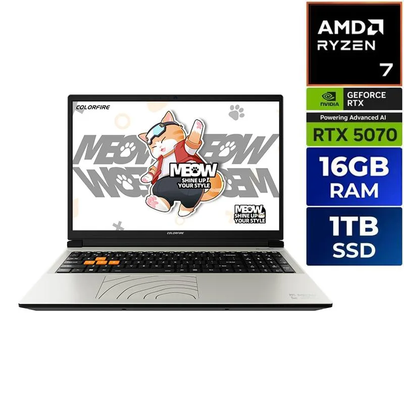 Colorfire Colorfire MEOW R16 Pro gaming laptop — product photo