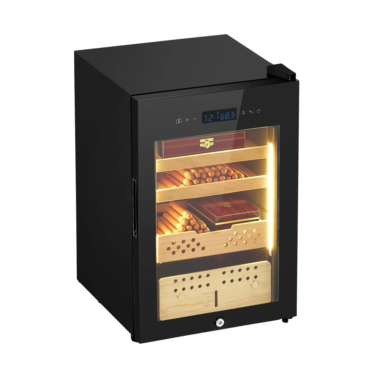 VEVOR VEVOR Electric Humidor 60L 350 Counts Compressor Cooling Spanish Cedar 3 Layers — product photo