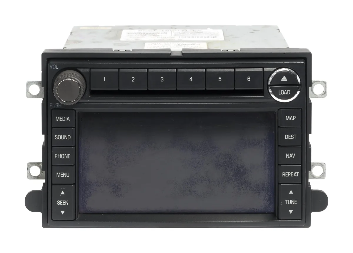 1 Factory Radio 1 Factory Radio 8E5T-18K931-EA receiver AM FM 6 CD MP3 navigation 2008-2009 Ford Fusion — product photo