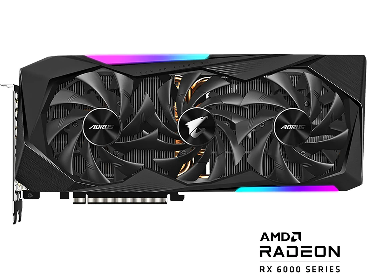 GIGABYTE GIGABYTE GV-R68AORUS M-16GD Radeon RX 6800 graphics card — product photo