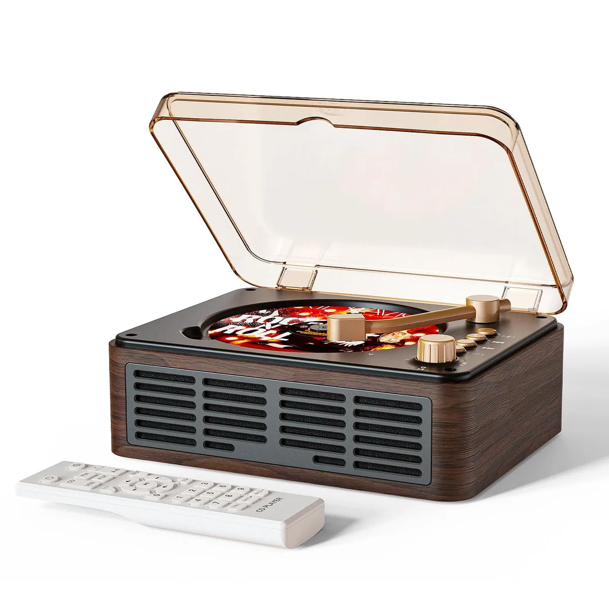  CARONSORT Y-CD-Q146 Walnut-Brown DJ CD Player — product photo