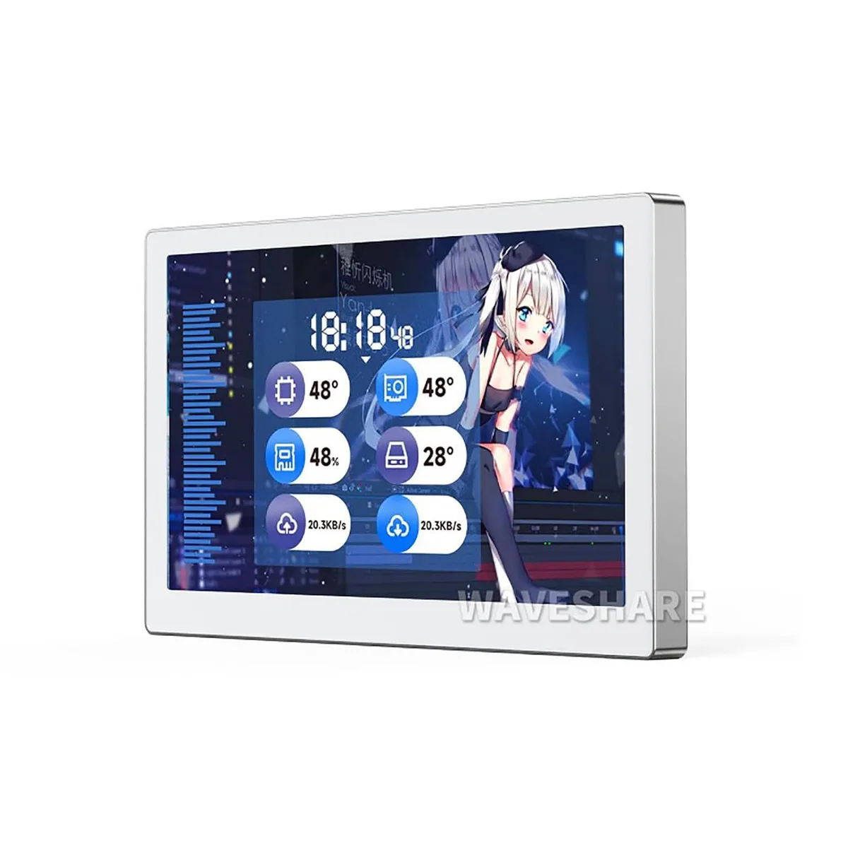 LORDWORLD LORDWORLD 5 Inch USB Monitor 800×480 IPS Silver — product photo