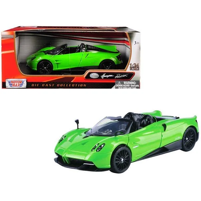 MOTORMAX MOTORMAX 79354 1/24 Pagani Huayra Roadster Green diecast vehicle — product photo