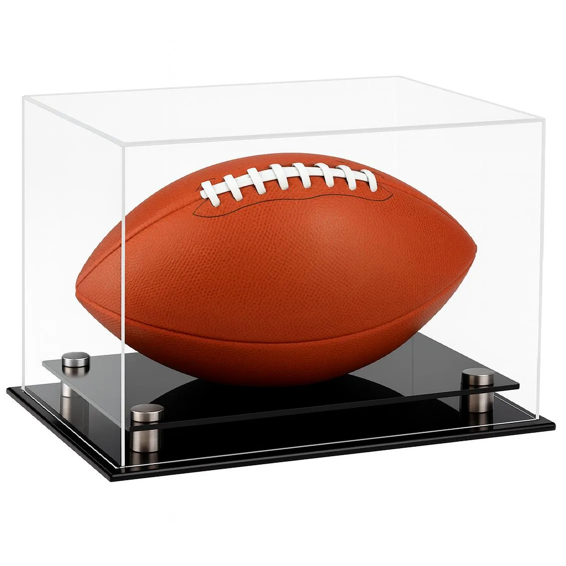 OnDisplay OnDisplay Deluxe UV-Protected Football/Rugby Ball Display Case 13.25" x 9.5" x 10 — product photo