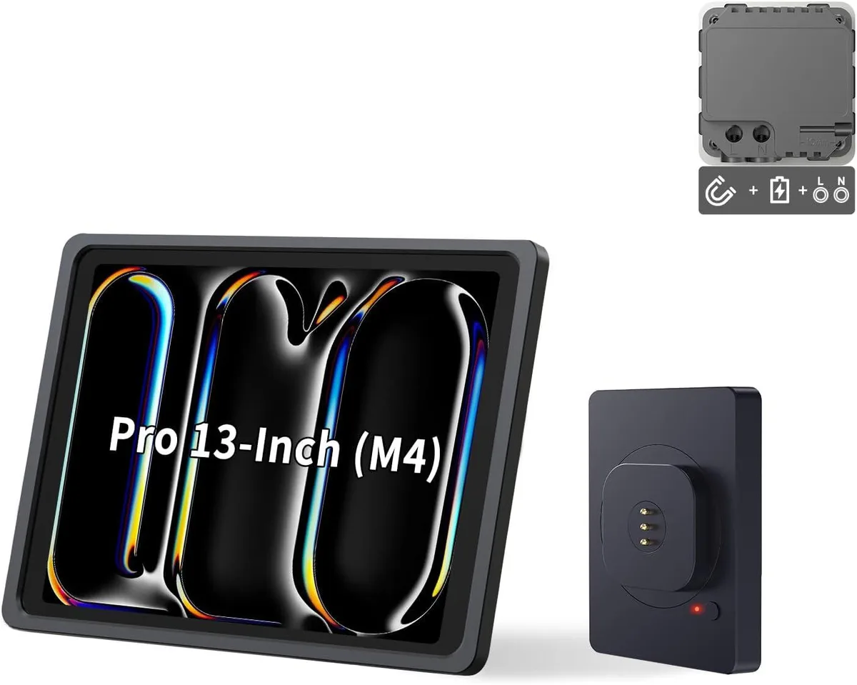 EMONITA EMONITA AC Magnetic Wall Mount for iPad Pro 13" (M4/M5) 18W 360° Black — product photo
