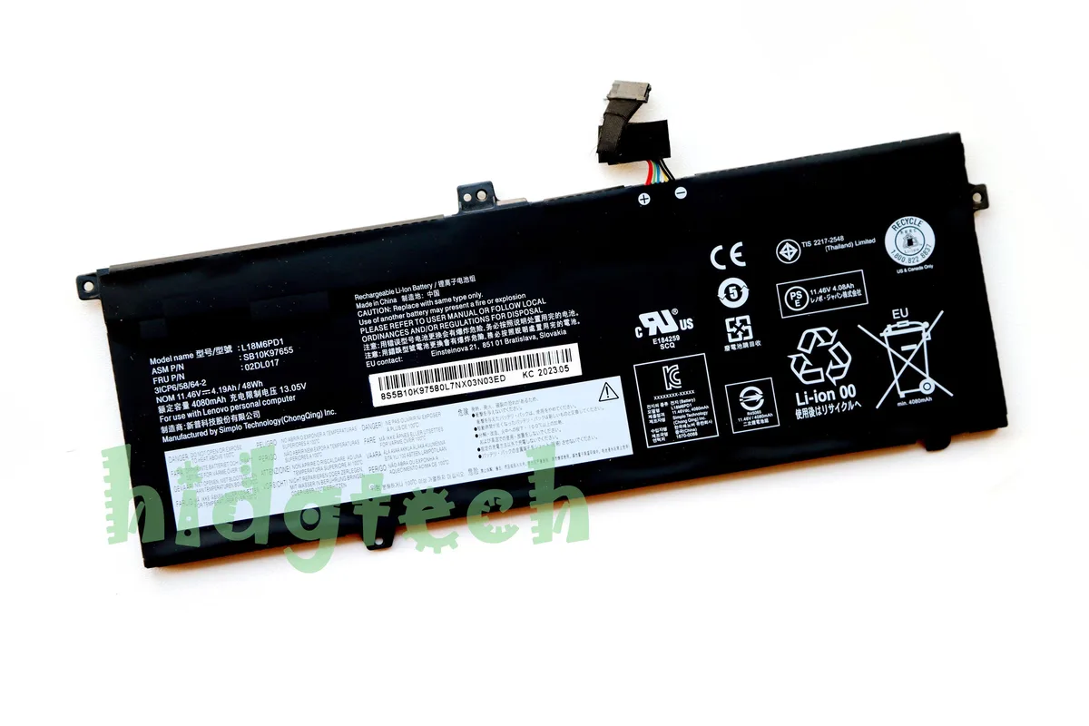 Beisite Beisite L18M6PD1 L18C6PD1 L18D6PD1 48Wh laptop battery for Lenovo ThinkPad X13 X390 X395 — product photo