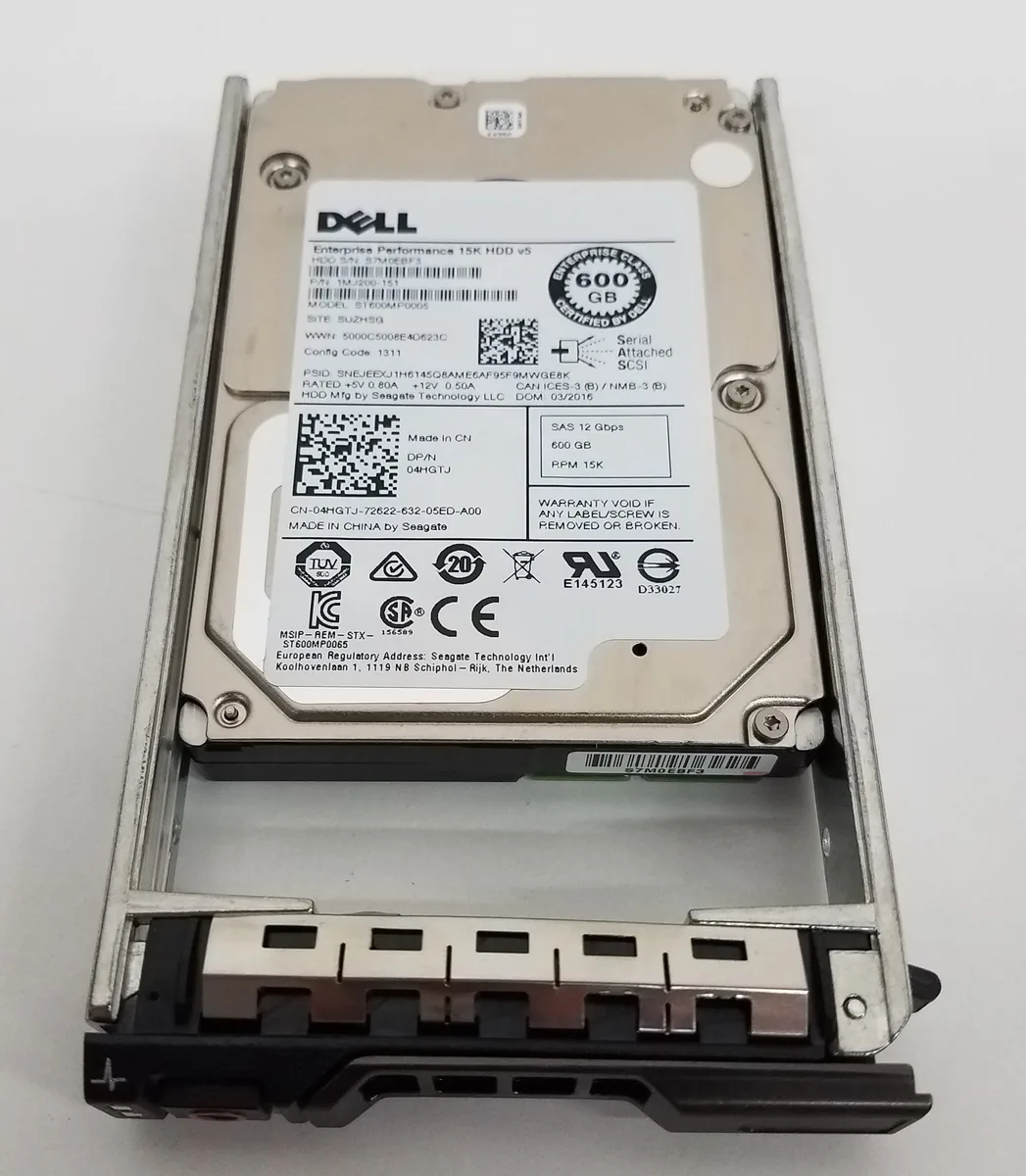 DELL DELL 4HGTJ 600GB 15000 RPM SAS 12 2.5" internal hard drive — product photo