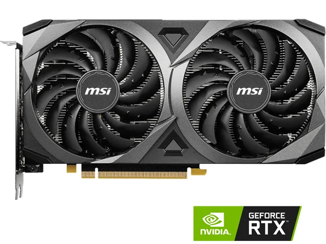 MSI MSI RTX 3050 Ventus 2X 8G graphics card — product photo